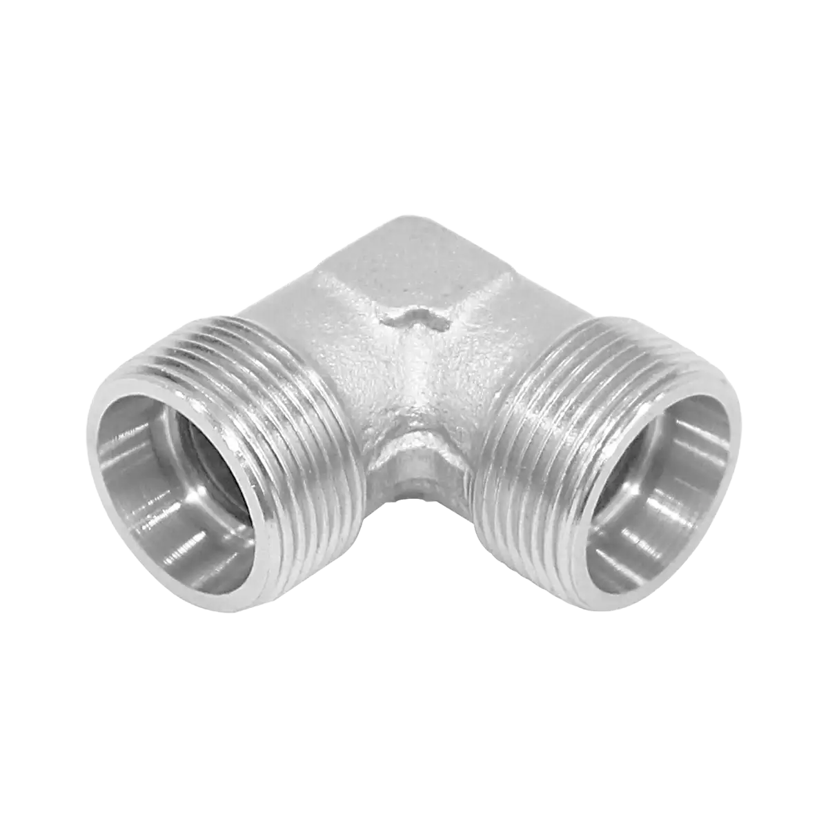 Adaptador curvo 90° - métrico - macho 14x1.5 - 14x1.5 - tubo 08mm.