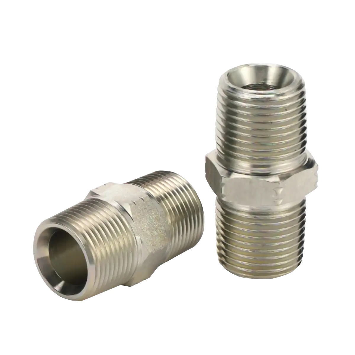 Adaptador recto - macho nptf 3/8" - macho nptf 1/4" - 1N-04-06