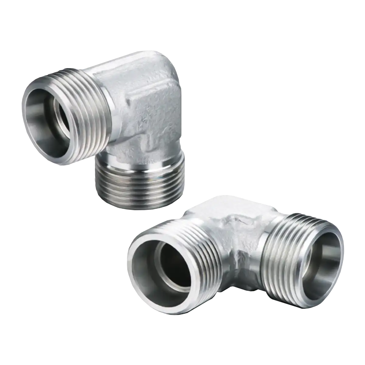 Adaptador curvo 90° - métrico - macho 30x2.0 - 30x2.0 - tubo 20mm. - 1D9-30