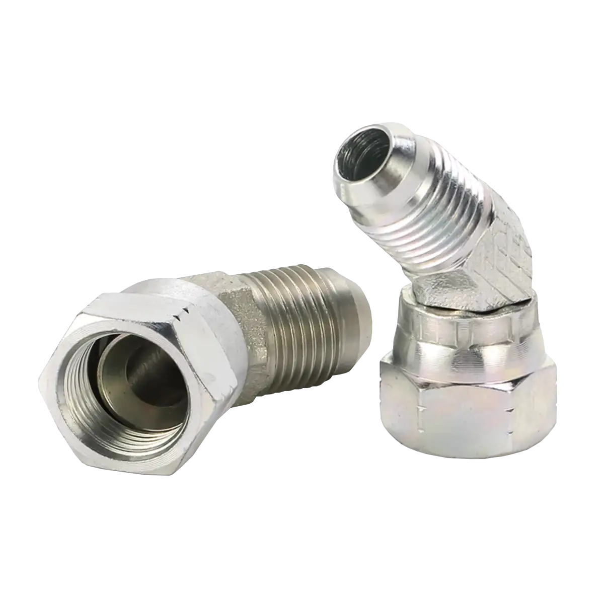 Adaptador curvo 45° - macho jic 7/16" - hembra jic 7/16" - 2J4-04-04