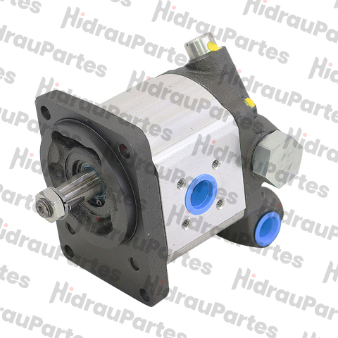 Bomba de engranajes - con válvula dbv/srv dreno externo - 16 cm3 - anti-horario - eje cónico - 9510080610.