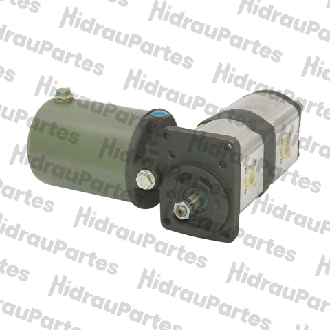 Bomba doble a engranaje c/ tanque - 16/19 cm3 - anti-horario - eje cónico - 9540082523.