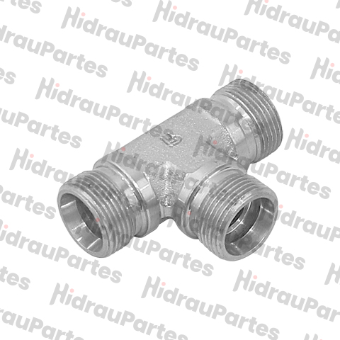 Adaptador tee métrico - serie ligera - 14x1.5 - tubo 08mm.